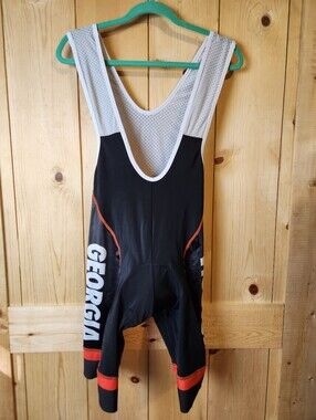 Hincapie Sportswear Georgia Bulldogs Collegiate Padded Biking Cycling Bib